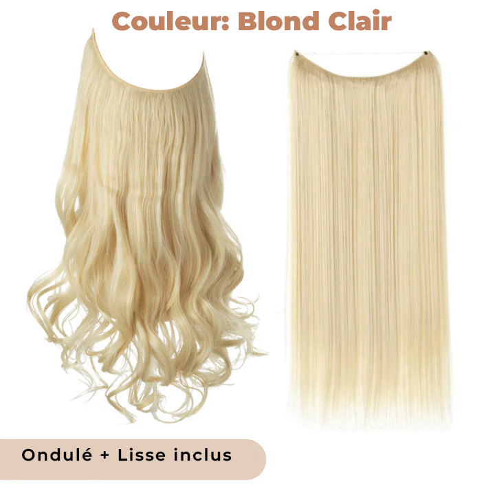 Kit d'Extensions de Cheveux Discrets (Ondulé + Lisse)