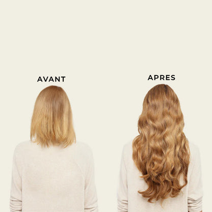 Kit d'Extensions de Cheveux Discrets (Ondulé + Lisse)